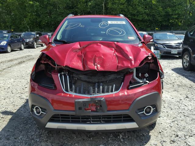 KL4CJFSB0EB783242 - 2014 BUICK ENCORE CON RED photo 9