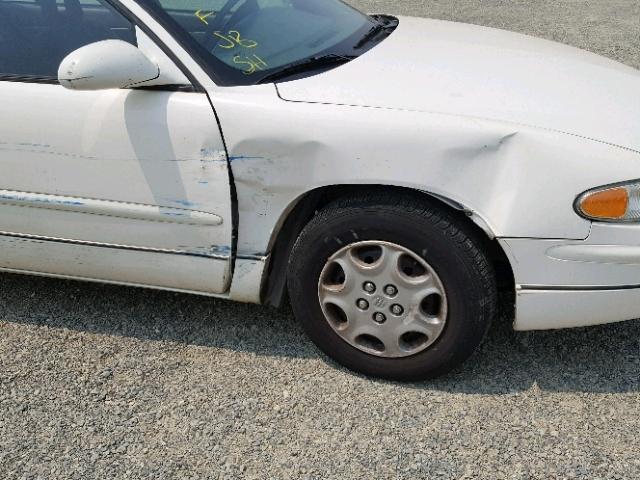 2G4WB52KX21105969 - 2002 BUICK REGAL LS WHITE photo 9