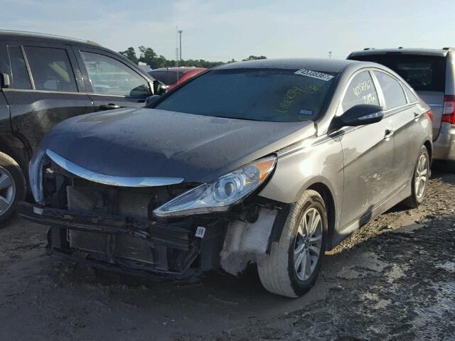 5NPEB4AC6EH836793 - 2014 HYUNDAI SONATA GLS GRAY photo 2