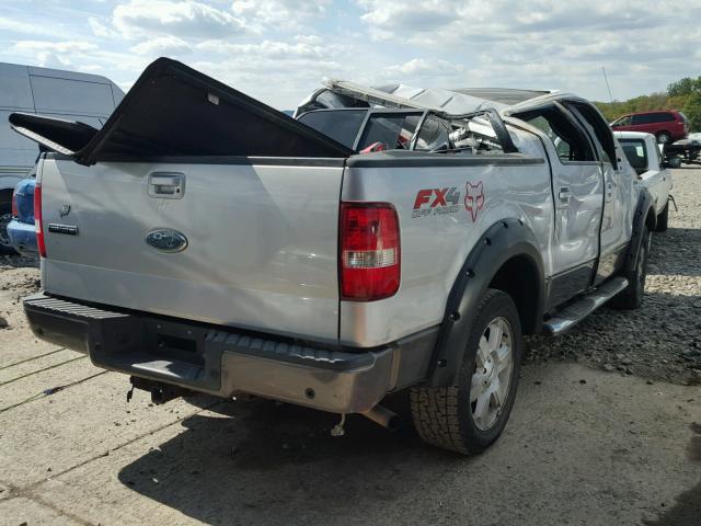 1FTPW14V37FA90440 - 2007 FORD F150 SUPER SILVER photo 4