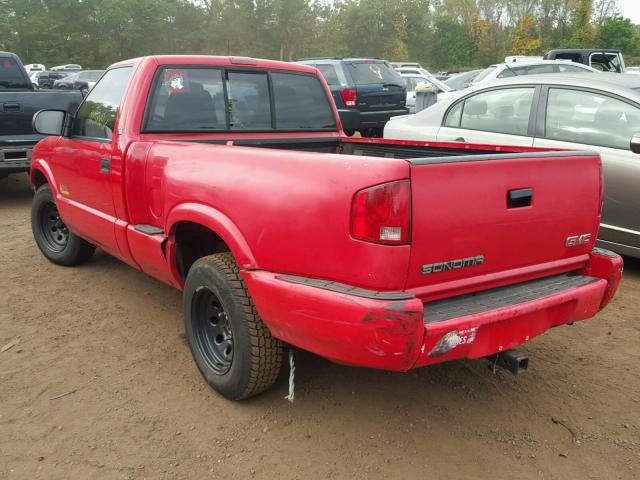 1GTCS14H438148753 - 2003 GMC SONOMA RED photo 3