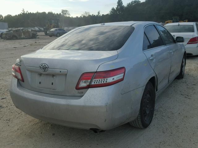 4T1BF3EKXBU133827 - 2011 TOYOTA CAMRY BASE SILVER photo 4