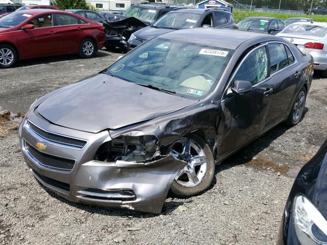 1G1ZC5EB6AF216366 - 2010 CHEVROLET MALIBU 1LT BROWN photo 2