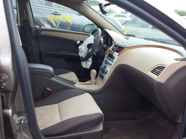 1G1ZC5EB6AF216366 - 2010 CHEVROLET MALIBU 1LT BROWN photo 5