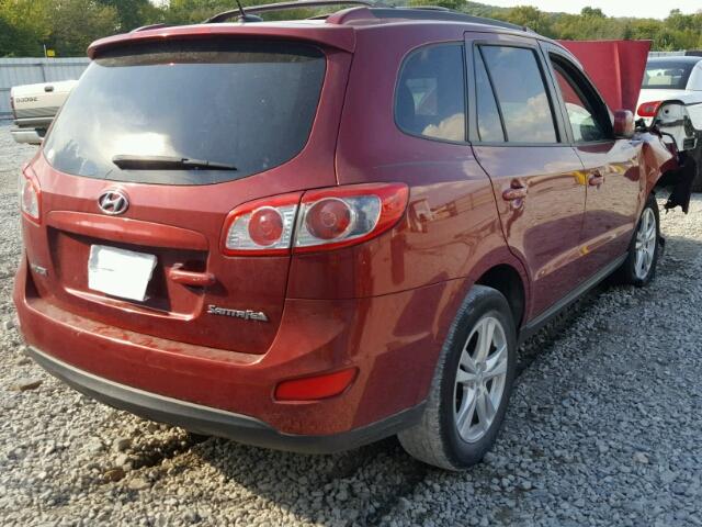 5XYZH4AG8BG033375 - 2011 HYUNDAI SANTA FE S 红色 照片 4