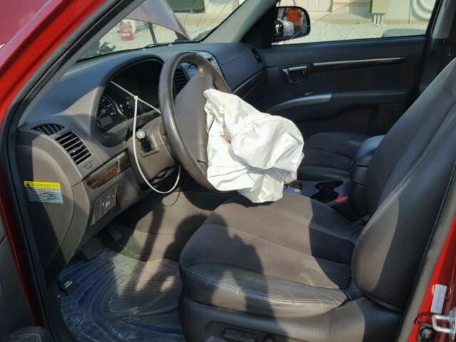 5XYZH4AG8BG033375 - 2011 HYUNDAI SANTA FE S 红色 照片 5