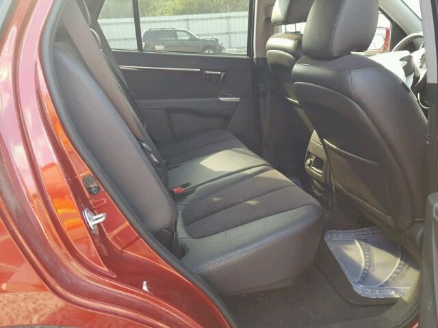 5XYZH4AG8BG033375 - 2011 HYUNDAI SANTA FE S 红色 照片 6
