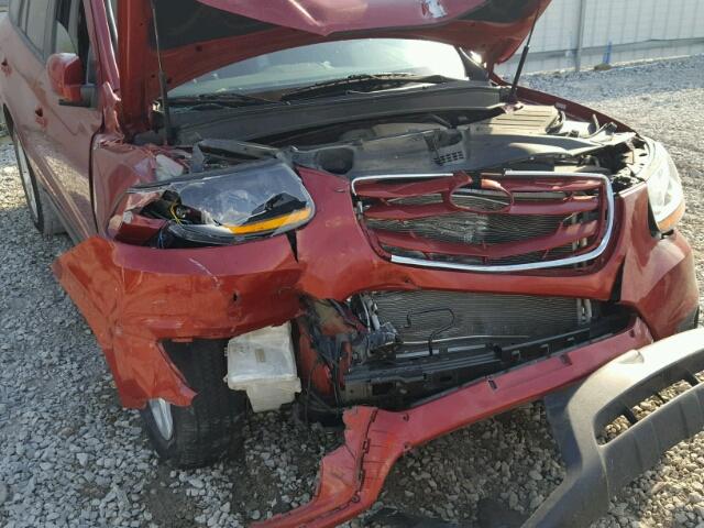 5XYZH4AG8BG033375 - 2011 HYUNDAI SANTA FE S 红色 照片 9