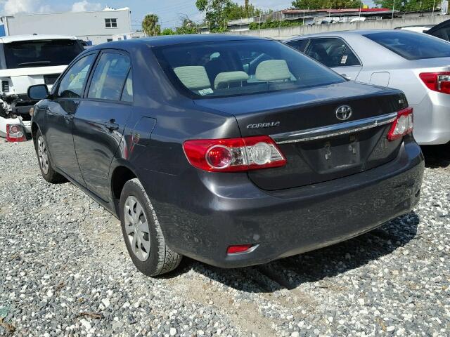 JTDBU4EE2B9129591 - 2011 TOYOTA COROLLA GRAY photo 3