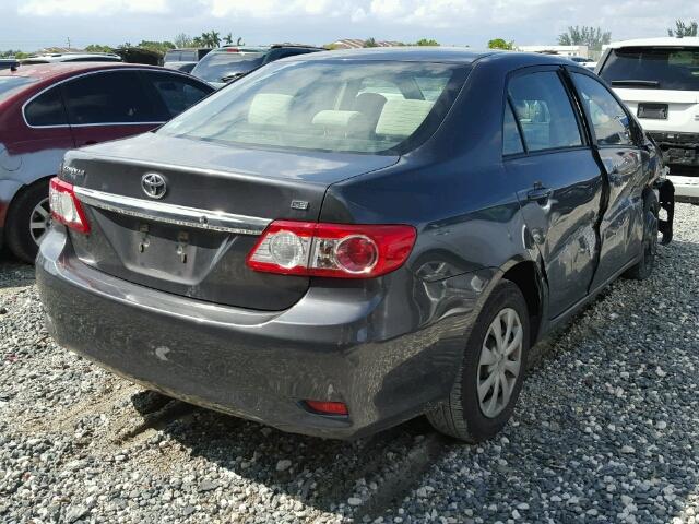 JTDBU4EE2B9129591 - 2011 TOYOTA COROLLA GRAY photo 4