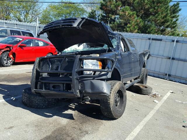 1FTRW12W39FA51516 - 2009 FORD F150 BLACK photo 2