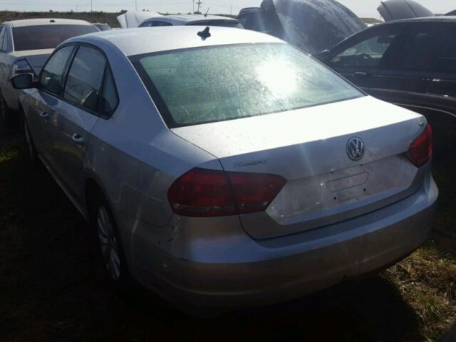 1VWAS7A32EC119008 - 2014 VOLKSWAGEN PASSAT GRAY photo 3