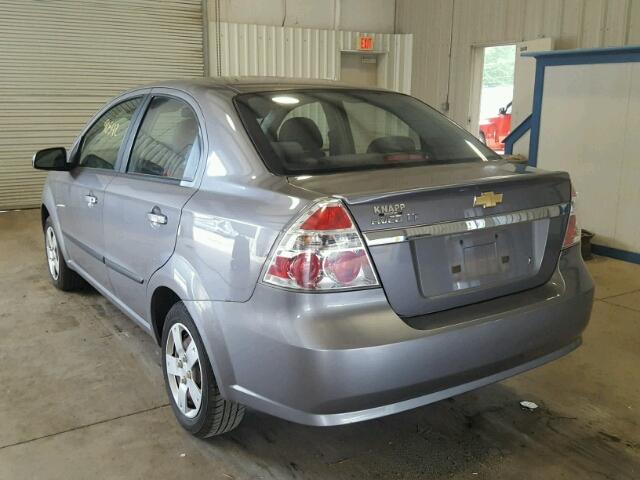 KL1TD5DE0BB256349 - 2011 CHEVROLET AVEO LS GRAY photo 3