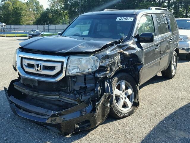 5FNYF3H60AB005195 - 2010 HONDA PILOT EXL BLACK photo 2