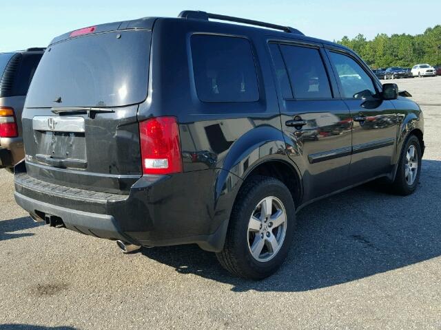 5FNYF3H60AB005195 - 2010 HONDA PILOT EXL BLACK photo 4