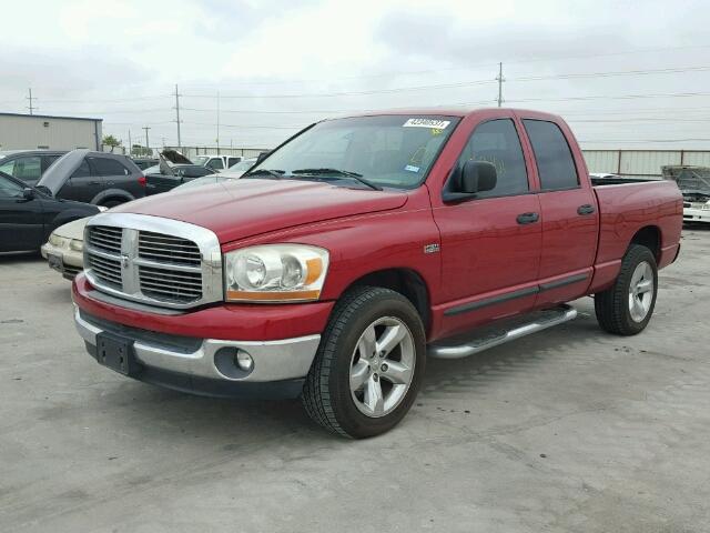 1D7HA18296J106838 - 2006 DODGE RAM 1500 S RED photo 2