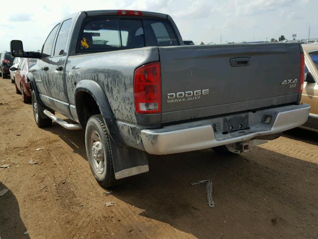 3D7KU28C63G773116 - 2003 DODGE RAM 2500 S ნაცრისფერი ფოტო 3