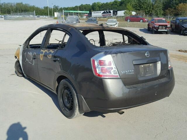 3N1AB61E68L727642 - 2008 NISSAN SENTRA CHARCOAL photo 3