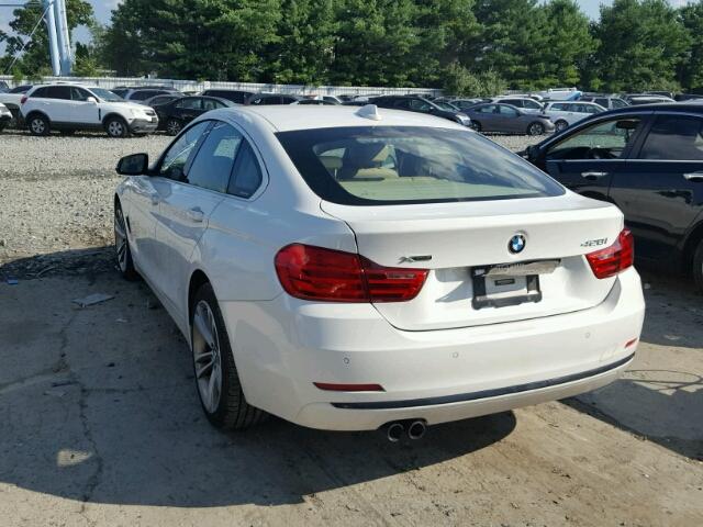 WBA4C9C57GG137018 - 2016 BMW 428 XI WHITE photo 3