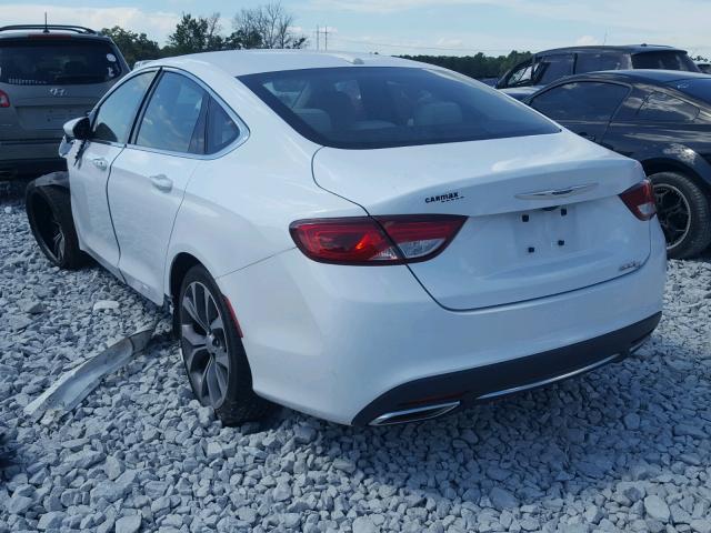 1C3CCCCG1FN672406 - 2015 CHRYSLER 200 C WHITE photo 3