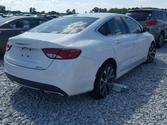 1C3CCCCG1FN672406 - 2015 CHRYSLER 200 C WHITE photo 4