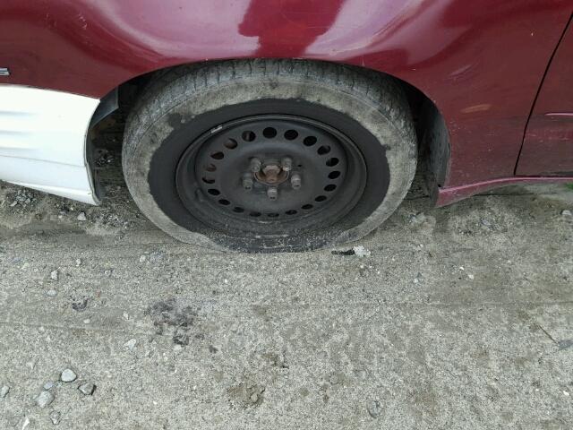 1G2NE52E25M129469 - 2005 PONTIAC GRAND AM S Tünd qırmızı foto 10