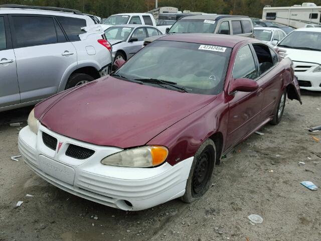 1G2NE52E25M129469 - 2005 PONTIAC GRAND AM S Tünd qırmızı foto 2