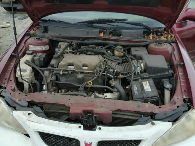 1G2NE52E25M129469 - 2005 PONTIAC GRAND AM S Tünd qırmızı foto 7