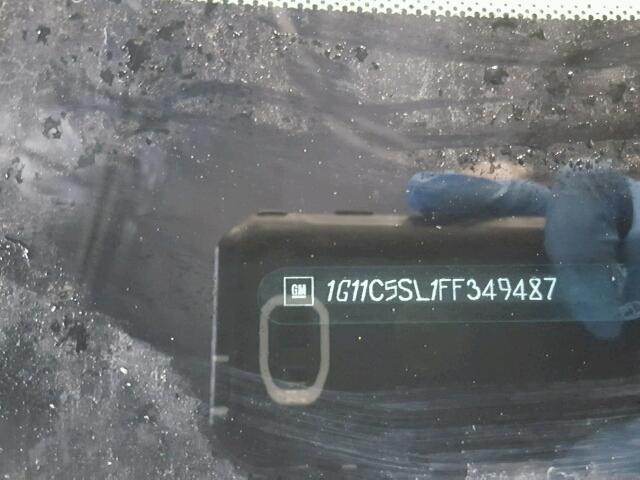 1G11C5SL1FF349487 - 2015 CHEVROLET MALIBU 1LT 白色 照片 10