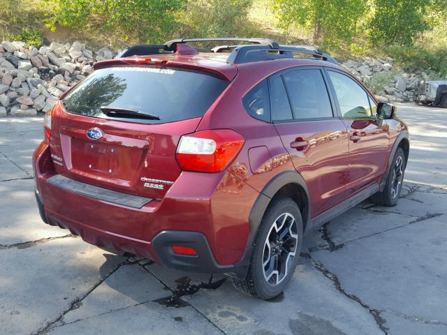 JF2GPADC1HH248082 - 2017 SUBARU CROSSTREK RED photo 4