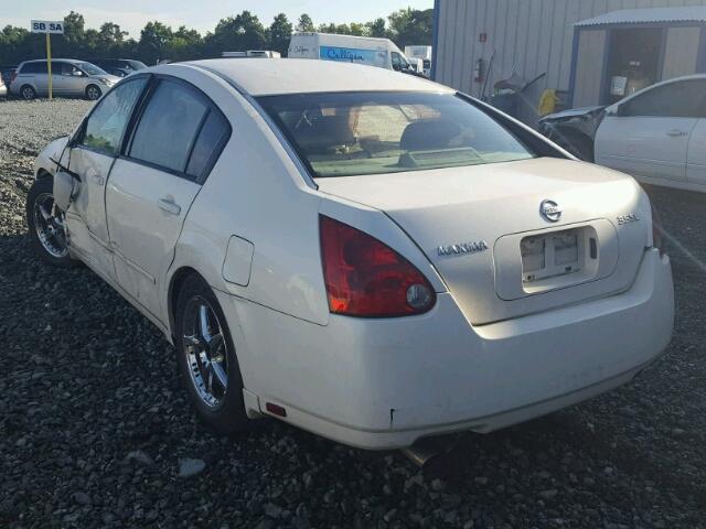 1N4BA41E34C821983 - 2004 NISSAN MAXIMA SE WHITE photo 3