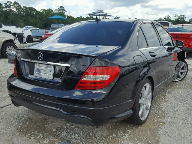 WDDGF4HB7CA629477 - 2012 MERCEDES-BENZ C 250 BLACK photo 4