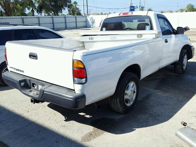 5TBJN32163S377150 - 2003 TOYOTA TUNDRA WHITE photo 4