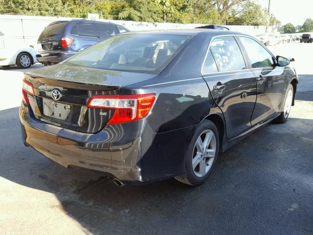 4T1BF1FK0CU016679 - 2012 TOYOTA CAMRY BASE BLACK photo 4
