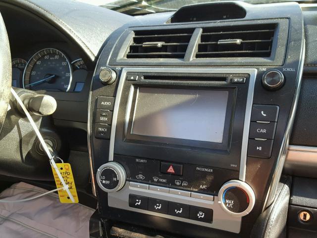 4T1BF1FK0CU016679 - 2012 TOYOTA CAMRY BASE BLACK photo 9