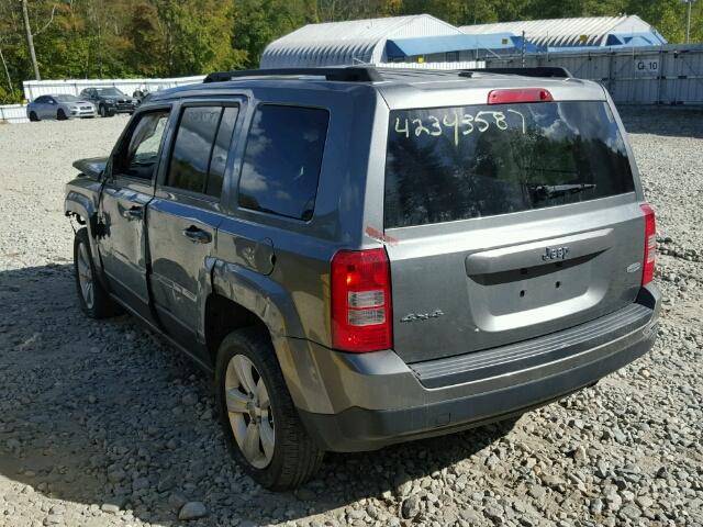 1C4NJRFBXCD624451 - 2012 JEEP PATRIOT LA GRAY photo 3