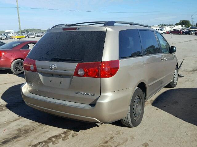 5TDZA23C36S504375 - 2006 TOYOTA SIENNA GOLD photo 4