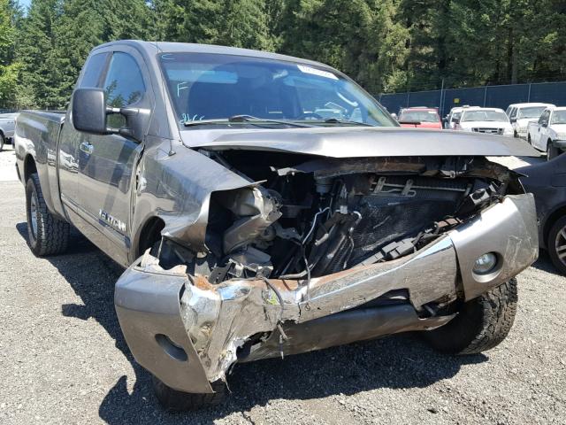 1N6AA06B76N551416 - 2006 NISSAN TITAN XE GRAY photo 1