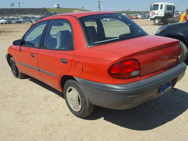 2C1MR529XS6725595 - 1995 GEO METRO BASE RED photo 3