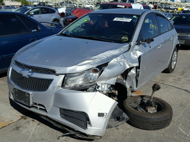 1G1PA5SH8E7215032 - 2014 CHEVROLET CRUZE LS SILVER photo 2