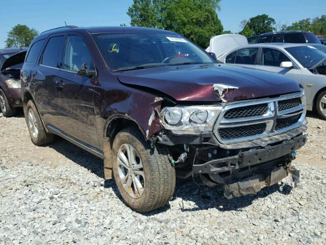 1C4RDHDGXCC257137 - 2012 DODGE DURANGO CR MAROON photo 1