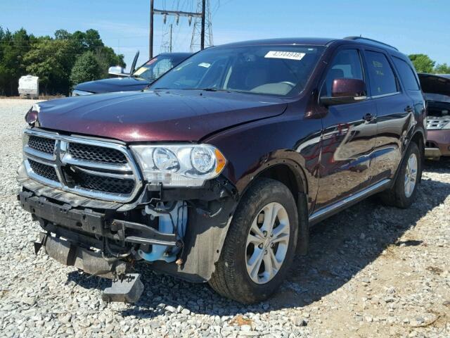 1C4RDHDGXCC257137 - 2012 DODGE DURANGO CR MAROON photo 2