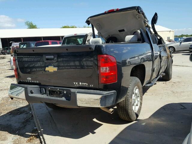 2GCEC19J771540863 - 2007 CHEVROLET SILVERADO BLACK photo 4