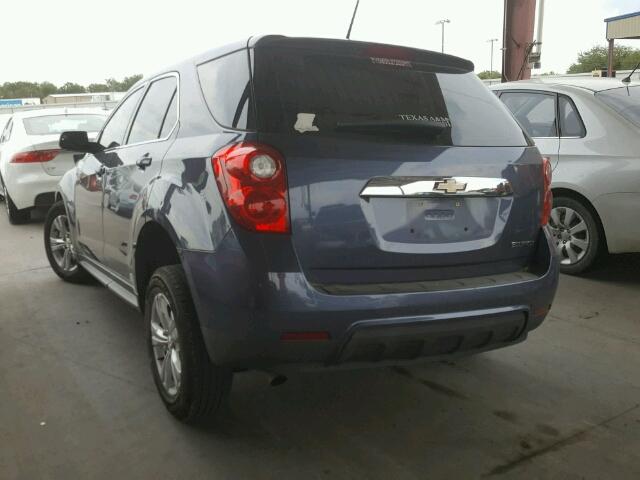 2GNALBEK7D6158938 - 2013 CHEVROLET EQUINOX BLUE photo 3