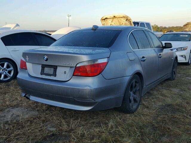 WBANA73545CR58810 - 2005 BMW 530 GRAY photo 4