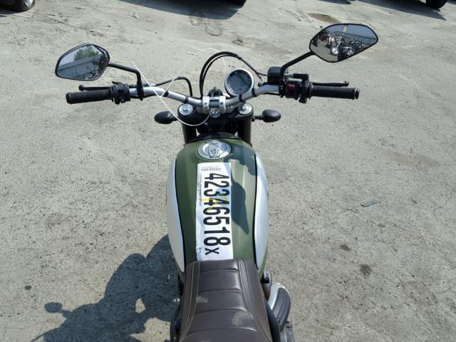 ML015ANM9FT004336 - 2015 DUCATI SCRAMBLER GREEN photo 5