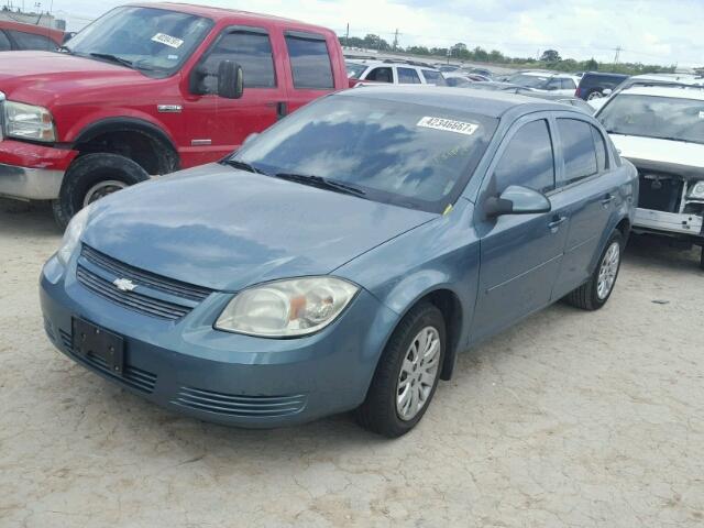 1G1AD5F54A7174695 - 2010 CHEVROLET COBALT 1LT GREEN photo 2