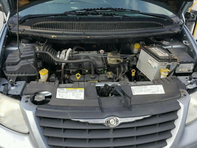 1C4GP45R05B235163 - 2005 CHRYSLER TOWN & COU BLUE photo 7