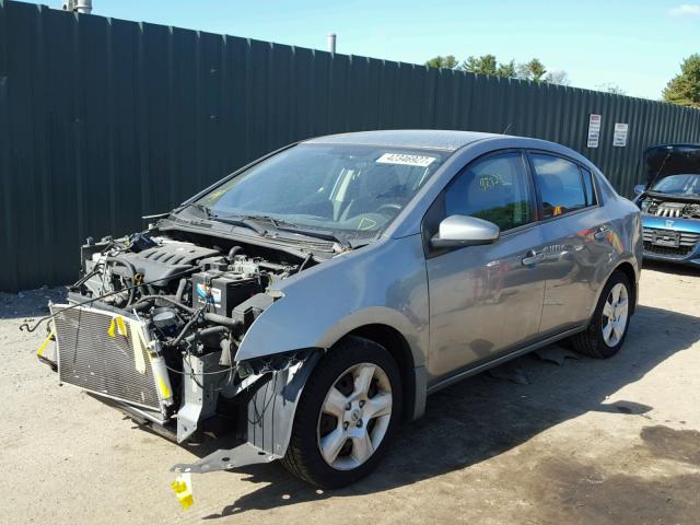 3N1AB61E18L670816 - 2008 NISSAN SENTRA GRAY photo 2