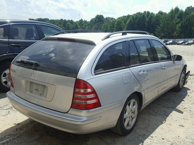 WDBRH61J33F347820 - 2003 MERCEDES-BENZ C 240 SPOR SILVER photo 4